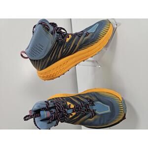 Hoka One One Waterproof Hiking Boots - Blue and Orange